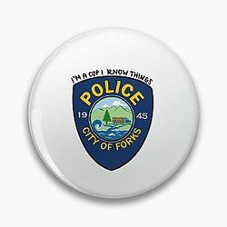 Twilight Charlie Swan Police Badge Pin