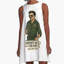Charlie Swan Sheriff of My Heart A-Line Dress