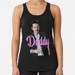 Daddy Swan Twilight Charlie Swan Team Charlie Racerback Tank Top