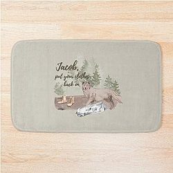 Charlie Swan quote Jacob put your clothes back on - Twilight Breaking Dawn Bath Mat