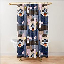 Furby Twilight Charlie Swan Shower Curtain 

-> clean: Furby Twilight Charlie Swan Curtain