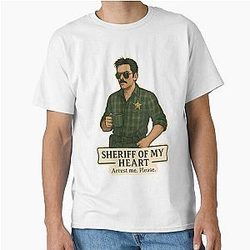 Charlie Swan Sheriff of My Heart Sticker Classic T-Shirt