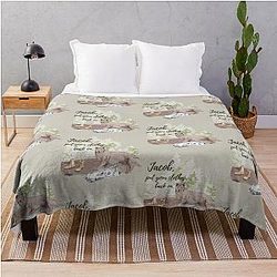 Charlie Swan quote Jacob put your clothes back on Twilight Breaking Dawn Throw Blanket