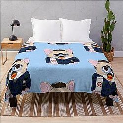 Furby Charlie Swan Twilight Throw Blanket