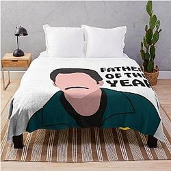 Charlie Swan Father of the Year Throw Blanket