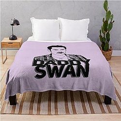 Charlie Swan Throw Blanket