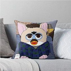 Furby Charlie's Twilight Swan Throw Pillow