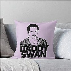 Charlie Swan Daddy Throw Pillow