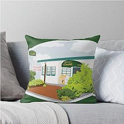 Twilight Carver Cafe Fanart Charlie Swan Throw Pillow