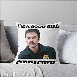 Charlie Swan Good Girl Throw Pillow