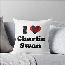 I Love Charlie Swan Pillow