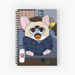 Furby Charlie Swan Spiral Notebook