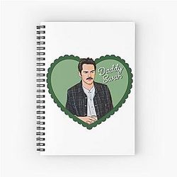 Charlie's Daddy Love Heart Spiral Notebook