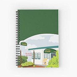 Twilight Carver Cafe Fanart Charlie Swan Spiral Notebook