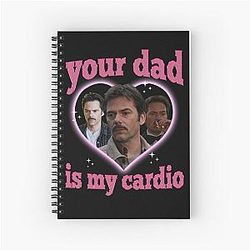 Your Dad is my Cardio Charlie Swan Twilight Spiral Notebook