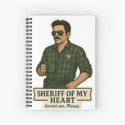 Charlie Swan - Sheriff of My Heart Sticker Notebook