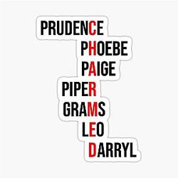 Charmed Names Sticker