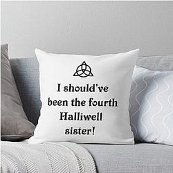 Charmed Halliwell Sisters The Power of Three Throw Pillow