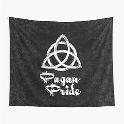 Pagan Pride Charmed Symbol Triquetra Witches Knot Spiritual Women Tapestry
