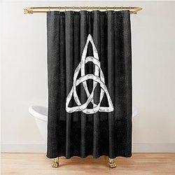 Charmed Triquetra Witch Knot Spiritual Women Shower Curtain