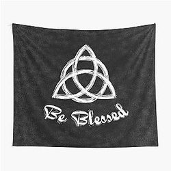 Be Blessed Charmed Triquetra Witches Knot Tapestry
