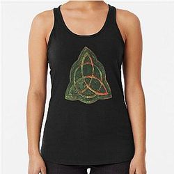 Book of Shadows Charmed Triquetra Design Racerback Tank Top