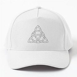 Charmed Sign Triquetra Witches Knot Witch Drawing for Spiritual Women Baseball Cap