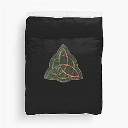 Book Of Shadows Charmed Triquetra Duvet Cover