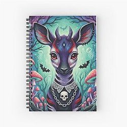 Skull Charmed Seer Spiral Notebook