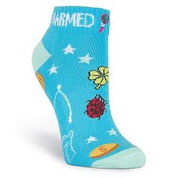 K. Bell Womens Charmed Socks, Womens Size 4-10, Blue