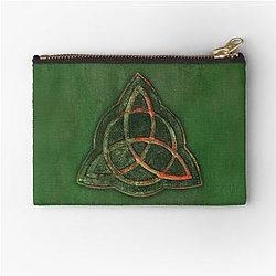 Book of Shadows Charmed Triquetra Design Zipper Pouch