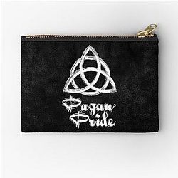 Pagan Pride Triquetra Witches Knot Zipper Pouch for Spiritual Women