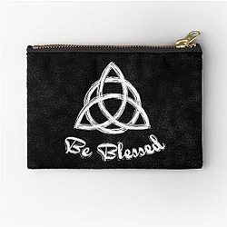 Be Blessed Charmed Triquetra Witches Knot Zipper Pouch