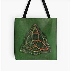 Book of Shadows Charmed Triquetra Design Tote Bag