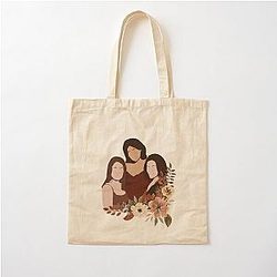 Brown Charmed Cotton Tote Bag