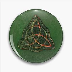 Book of Shadows Charmed Triquetra Design Pin