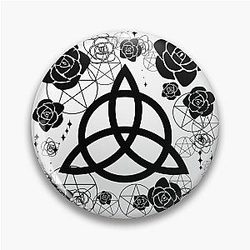 Charmed Triquetra Pagan Wicca Witch Pin