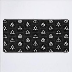 Charmed Triquetra Witches Knot Witch Symbol Drawing for Spiritual Women Desk Mat