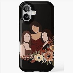 Brown flowers Charmed iPhone Tough Case