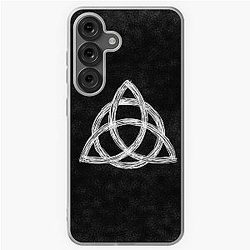 Charmed Sign Triquetra Witches Knot Witch Symbol Drawing for Spiritual Women Samsung Galaxy Soft Case