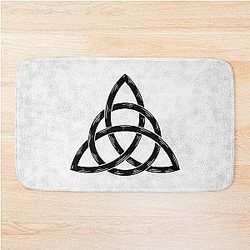 Charmed Triquetra Witches Knot The Power of Three Bath Mat