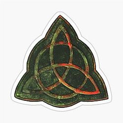 Book of Shadows Charmed Triquetra Design Sticker