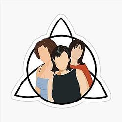 Charmed Ones Triquetra Black Sticker