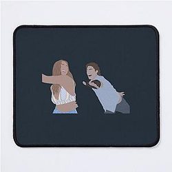 Madelyn Cline Chase Stokes as Sarah Cameron John B Sticker Mouse Pad