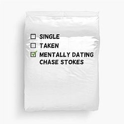 Mentally Dating Chase Stokes Duvet Cover
