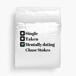 Mentally Dating Chase Stokes Duvet Cover