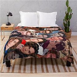 Chase Stokes Photo Collage Throw Blanket
