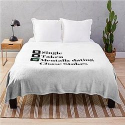 Mentally Dating Chase Stokes Throw Blanket