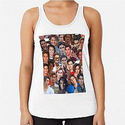 Chase Stokes Photo Collage Racerback Tank Top