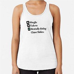 Mentally Dating Chase Stokes Racerback Tank Top